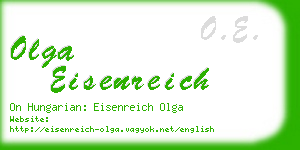 olga eisenreich business card